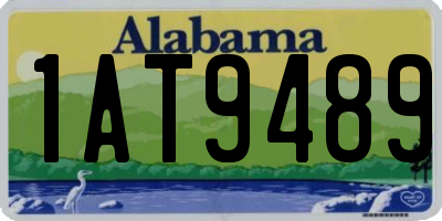 AL license plate 1AT9489