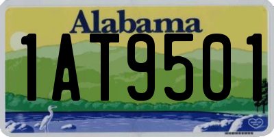 AL license plate 1AT9501