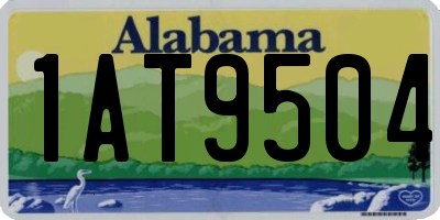 AL license plate 1AT9504
