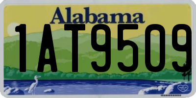 AL license plate 1AT9509
