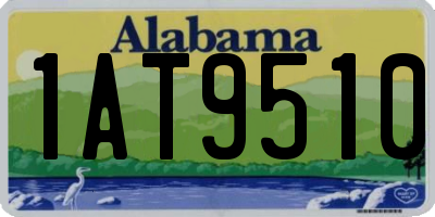 AL license plate 1AT9510