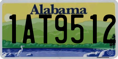 AL license plate 1AT9512