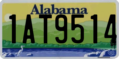 AL license plate 1AT9514