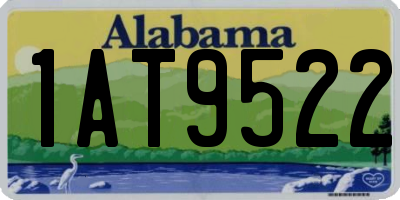 AL license plate 1AT9522