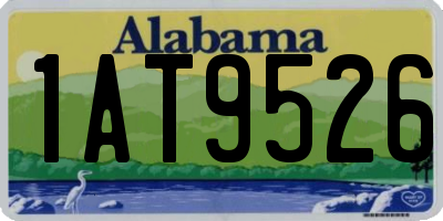 AL license plate 1AT9526