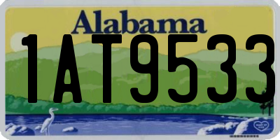 AL license plate 1AT9533