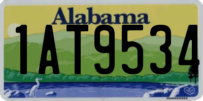 AL license plate 1AT9534