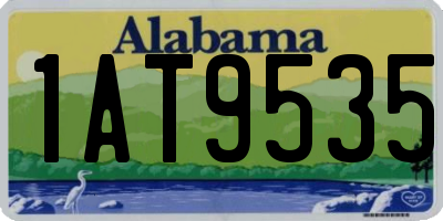 AL license plate 1AT9535