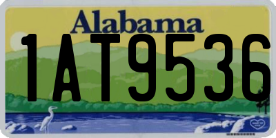AL license plate 1AT9536