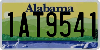 AL license plate 1AT9541