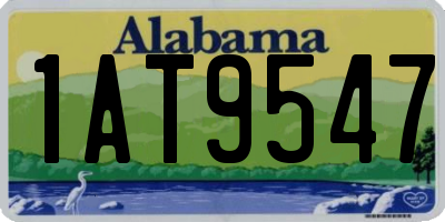 AL license plate 1AT9547