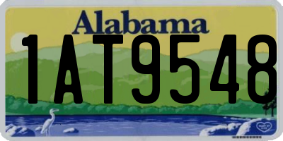 AL license plate 1AT9548