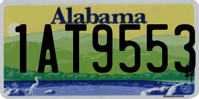 AL license plate 1AT9553