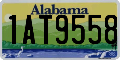 AL license plate 1AT9558