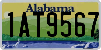 AL license plate 1AT9567