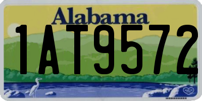 AL license plate 1AT9572
