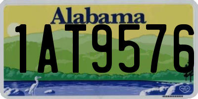 AL license plate 1AT9576