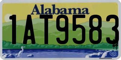 AL license plate 1AT9583