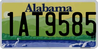 AL license plate 1AT9585