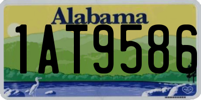 AL license plate 1AT9586