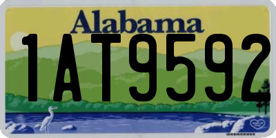 AL license plate 1AT9592