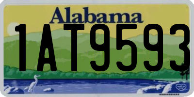 AL license plate 1AT9593