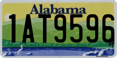 AL license plate 1AT9596