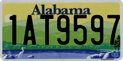 AL license plate 1AT9597