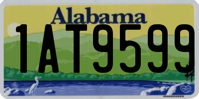 AL license plate 1AT9599