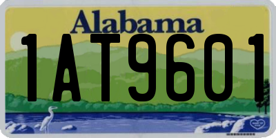 AL license plate 1AT9601