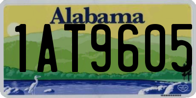 AL license plate 1AT9605