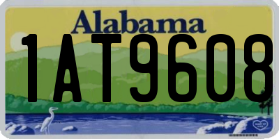AL license plate 1AT9608