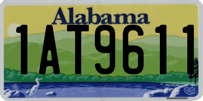 AL license plate 1AT9611