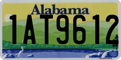 AL license plate 1AT9612