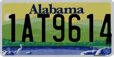 AL license plate 1AT9614