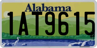 AL license plate 1AT9615
