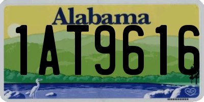 AL license plate 1AT9616