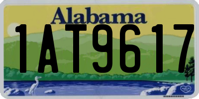 AL license plate 1AT9617