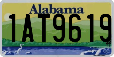 AL license plate 1AT9619