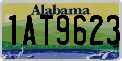 AL license plate 1AT9623