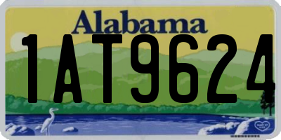 AL license plate 1AT9624