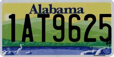 AL license plate 1AT9625