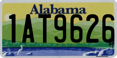 AL license plate 1AT9626