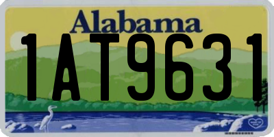 AL license plate 1AT9631