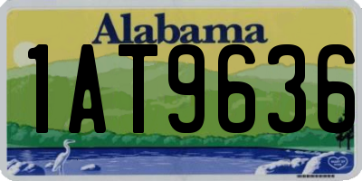 AL license plate 1AT9636