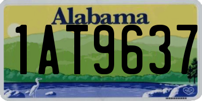 AL license plate 1AT9637