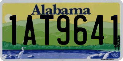 AL license plate 1AT9641