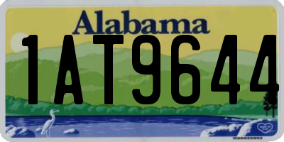 AL license plate 1AT9644