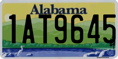 AL license plate 1AT9645