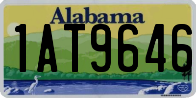 AL license plate 1AT9646